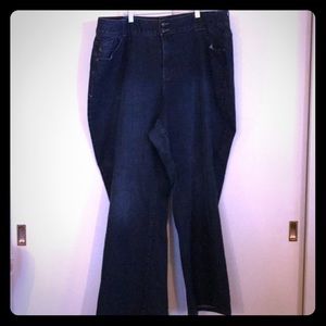 28W Average Length Plus Size Boot Cut Jeans